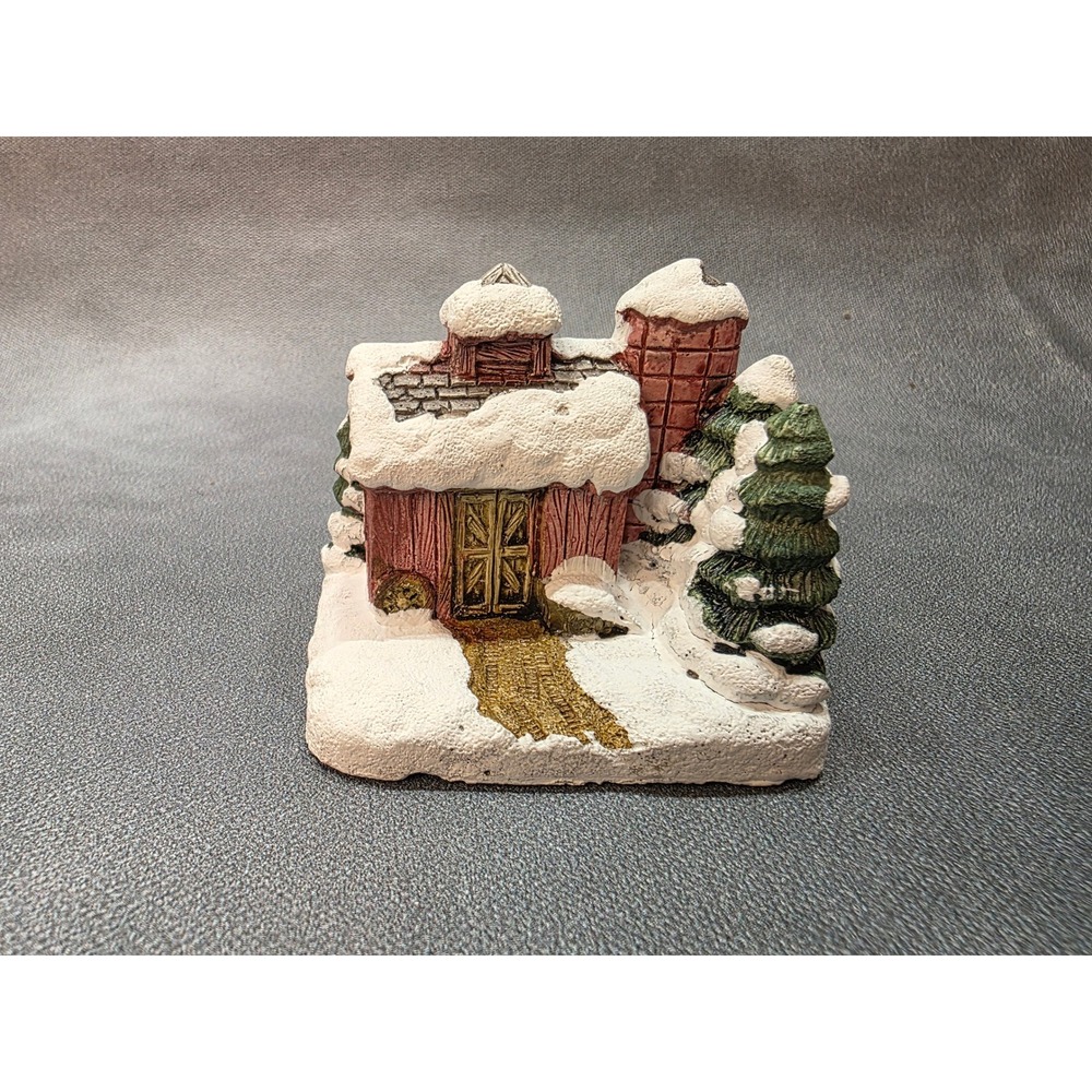 Vintage 1989 RSVP American Rustic Barn w/ Silo Christmas Cottage ARCC-3 Figurine